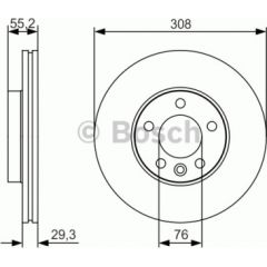 Bosch Bremžu disks 0 986 479 R84