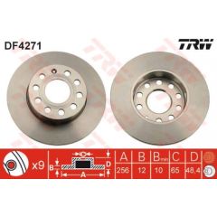 TRW Bremžu disks DF4271