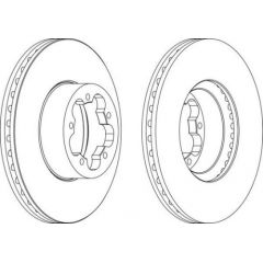 Ferodo Bremžu disks DDF1554