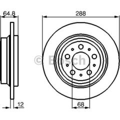 Bosch Bremžu disks 0 986 478 495