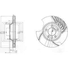 Delphi Bremžu disks BG9774