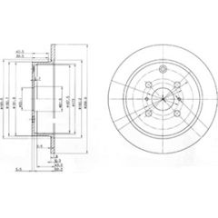 Delphi Bremžu disks BG3867