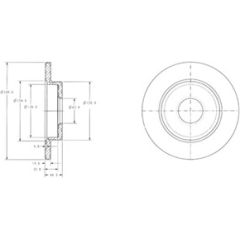 Delphi Bremžu disks BG3673