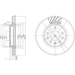 Delphi Bremžu disks BG3405