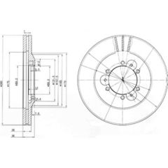 Delphi Bremžu disks BG3378