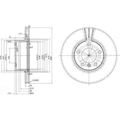 Delphi Bremžu disks BG3043