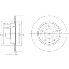 Delphi Bremžu disks BG2806