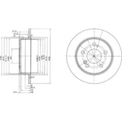 Delphi Bremžu disks BG2291