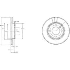 Delphi Bremžu disks BG2109