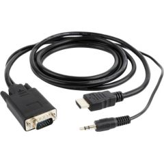 CABLE HDMI-VGA +3.5MM/3M A-HDMI-VGA-03-10 GEMBIRD