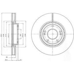 Delphi Bremžu disks BG4251