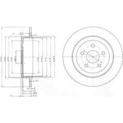 Delphi Bremžu disks BG3593