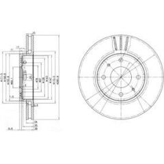 Delphi Bremžu disks BG3501