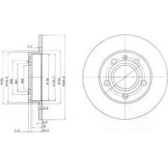 Delphi Bremžu disks BG2753