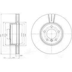 Delphi Bremžu disks BG9871C