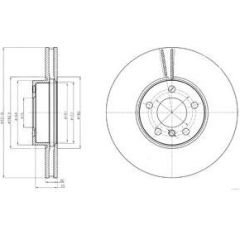 Delphi Bremžu disks BG9061