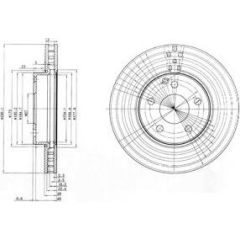 Delphi Bremžu disks BG3755