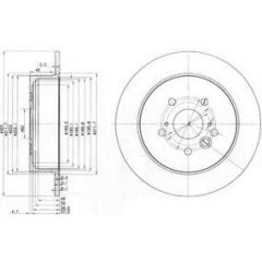 Delphi Bremžu disks BG3691