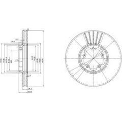 Delphi Bremžu disks BG3676