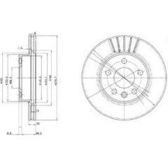 Delphi Bremžu disks BG3417