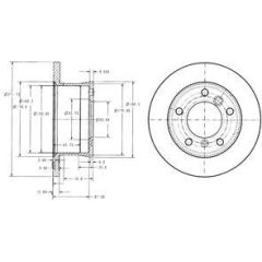 Delphi Bremžu disks BG3237