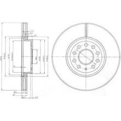 Delphi Bremžu disks BG3953C