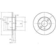 Delphi Bremžu disks BG2217