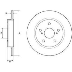 Delphi Bremžu disks BG4183