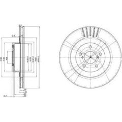 Delphi Bremžu disks BG3413