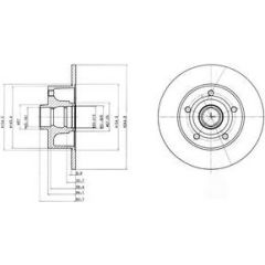 Delphi Bremžu disks BG3030