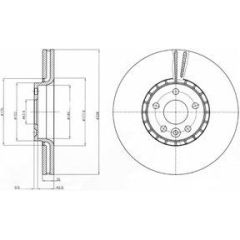 Delphi Bremžu disks BG9085