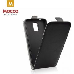 Mocco Kabura Rubber Case Vertikāli Atverams Premium Eco ādas Maks Telefonam Samsung J400 Galaxy J4 (2018) Melns