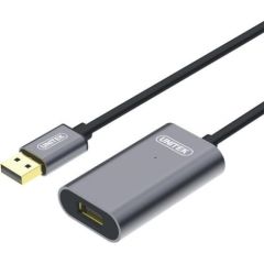 Unitek Cable USB 2.0 Active Extension, 5m, Alu., Y-271