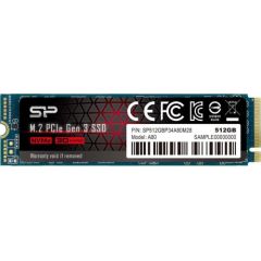 Silicon Power SSD P34A80 512GB, M.2 PCIe Gen3 x4 NVMe, 3200/3000 MB/s