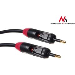 Maclean MCTV-642 Optical Fibre T-T Jack - Jack Twin Plugs Rotational Cable 0,5m