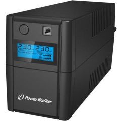 Power Walker UPS LINE-INTERACTIVE 850VA, 4X IEC, RJ11 IN/OUT, USB, LCD