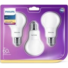 Philips LED spuldze E27  / 3 gab.