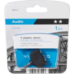 Vivanco adapteris 3,5mm - 2x3,5mm Audio (46514)