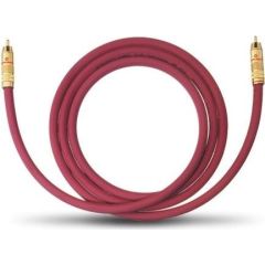 OEHLBACH Art. No. 2054 NF 214 SUB SUBWOOFER RCA PHONO CABLE Bordeaux 2m Art. No. 2054