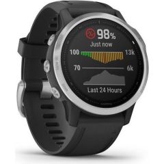 Garmin Fenix 6S, серебристый/черный