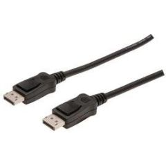 Assmann Cable DisplayPort 1080p 60Hz FHD Type DP/DP M/M with interlock black 3m