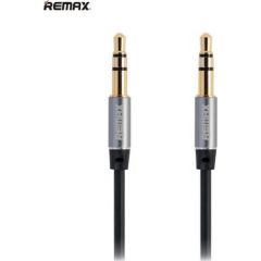 Remax L100 3.5mm AUX spraudnis uz 3.5mm spraudnis Audio pretsapīšanās Kabelis 1.0m Melns