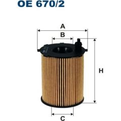 Filtron Eļļas filtrs OE670/2