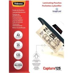 LAMINATOR POUCH GLOSSY/A3 125 25PCS 5396501 FELLOWES