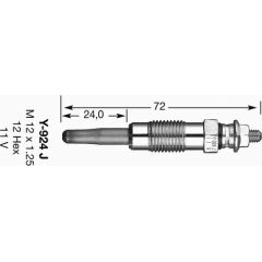 NGK Kvēlsvece D-POWER 1