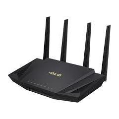 Wireless Router|ASUS|Wireless Access Point|3000 Mbps|IEEE 802.11a|IEEE 802.11b|IEEE 802.11g|IEEE 802.11n|IEEE 802.11ac|IEEE 802.11ax|USB 3.1|1 WAN|4x10/100/1000M|Number of antennas 4|RT-AX58