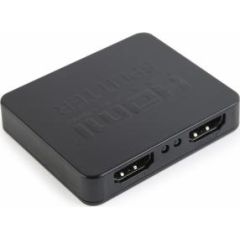 Adapteris Gembird HDMI Splitter Male - 2 x HDMI Female Black