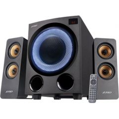 Fenda Multimedia Bluetooth Speakers F&D F770X 2.1 (Subwoofer driver: 5.25”*2pcs / Satellite driver: 2.5”*4pcs), BT 5.0 /AUX/FM/USB/OPTICAL, LED Display, Multicolor LED lighting, 76W