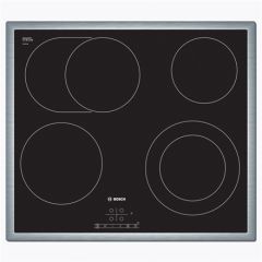 Bosch Hob PKN645B17 Electric, Number of burners/cooking zones 4, Black, Display, Timer