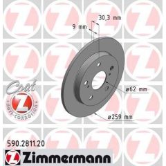 Zimmermann Bremžu disks 590.2811.20